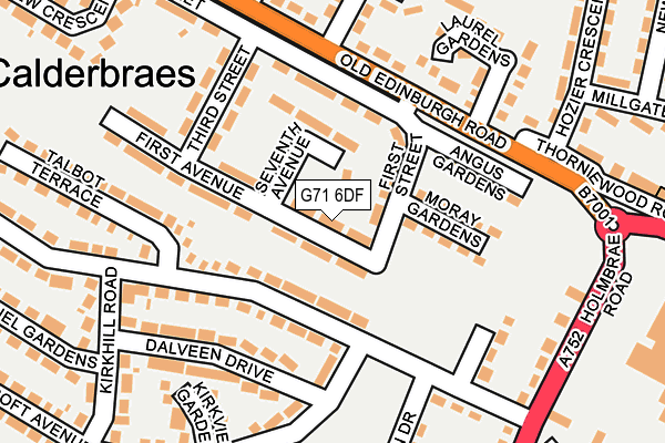 G71 6DF map - OS OpenMap – Local (Ordnance Survey)