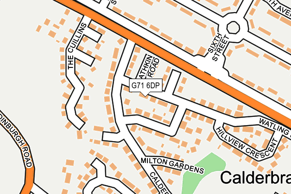 G71 6DP map - OS OpenMap – Local (Ordnance Survey)