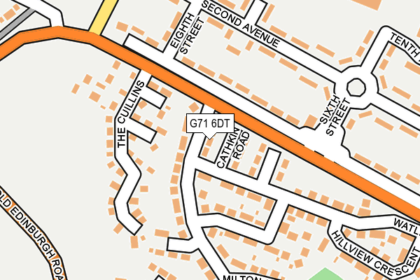 G71 6DT map - OS OpenMap – Local (Ordnance Survey)