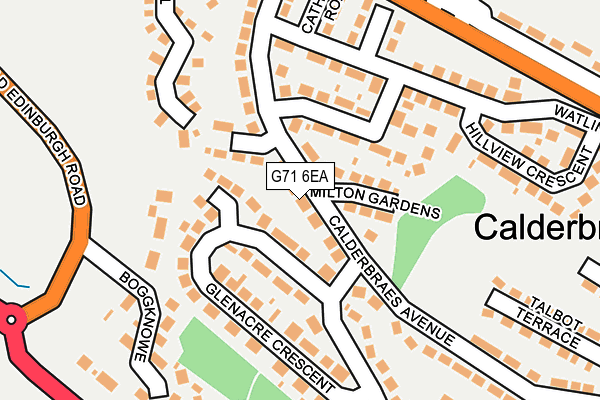 G71 6EA map - OS OpenMap – Local (Ordnance Survey)