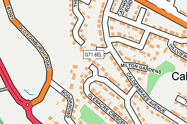 G71 6EL map - OS OpenMap – Local (Ordnance Survey)