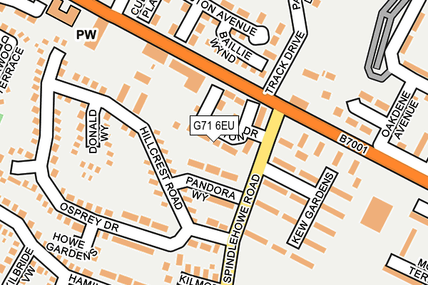 G71 6EU map - OS OpenMap – Local (Ordnance Survey)