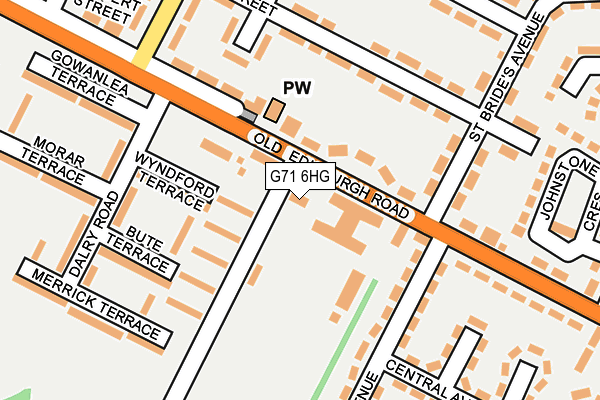 G71 6HG map - OS OpenMap – Local (Ordnance Survey)