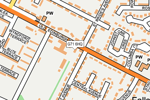 G71 6HQ map - OS OpenMap – Local (Ordnance Survey)