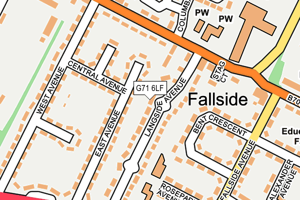 G71 6LF map - OS OpenMap – Local (Ordnance Survey)