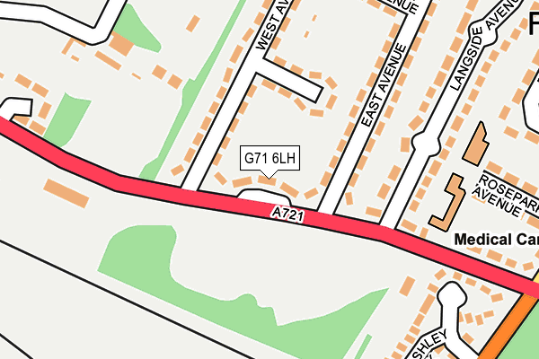 G71 6LH map - OS OpenMap – Local (Ordnance Survey)