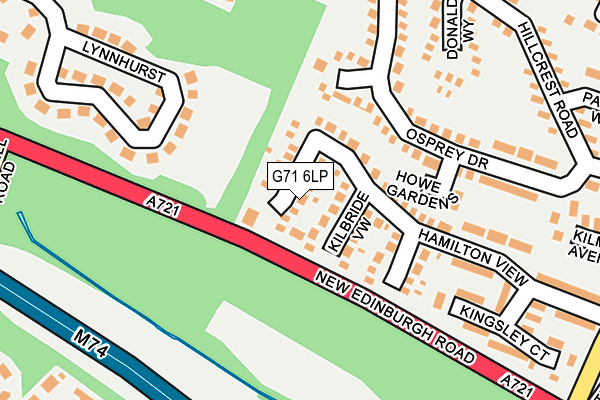 G71 6LP map - OS OpenMap – Local (Ordnance Survey)