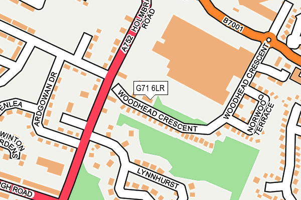 G71 6LR map - OS OpenMap – Local (Ordnance Survey)