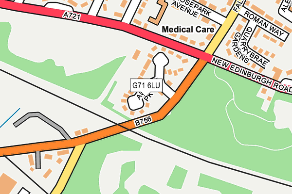 G71 6LU map - OS OpenMap – Local (Ordnance Survey)