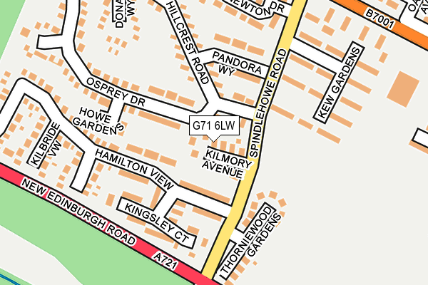 G71 6LW map - OS OpenMap – Local (Ordnance Survey)