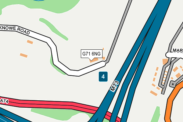 G71 6NG map - OS OpenMap – Local (Ordnance Survey)