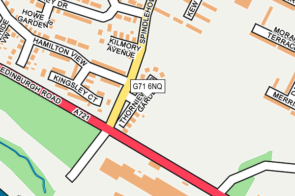 G71 6NQ map - OS OpenMap – Local (Ordnance Survey)