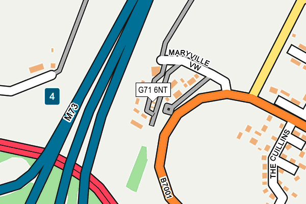 G71 6NT map - OS OpenMap – Local (Ordnance Survey)