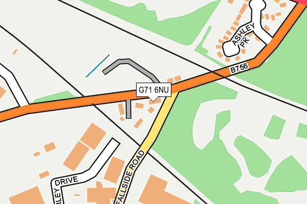 G71 6NU map - OS OpenMap – Local (Ordnance Survey)