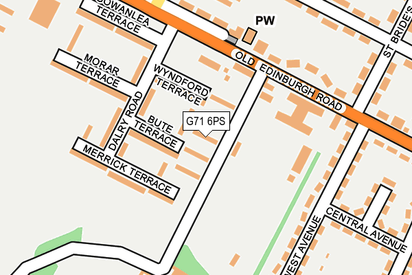 G71 6PS map - OS OpenMap – Local (Ordnance Survey)