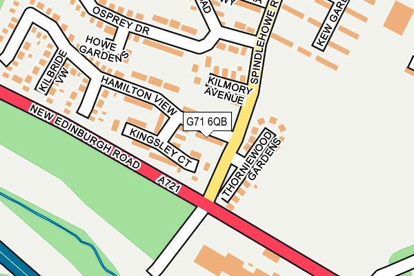 G71 6QB map - OS OpenMap – Local (Ordnance Survey)