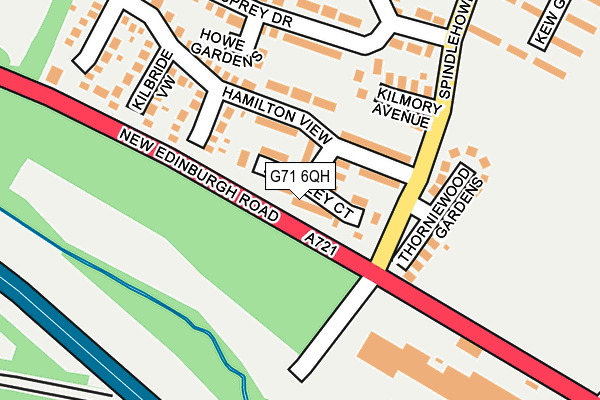 G71 6QH map - OS OpenMap – Local (Ordnance Survey)