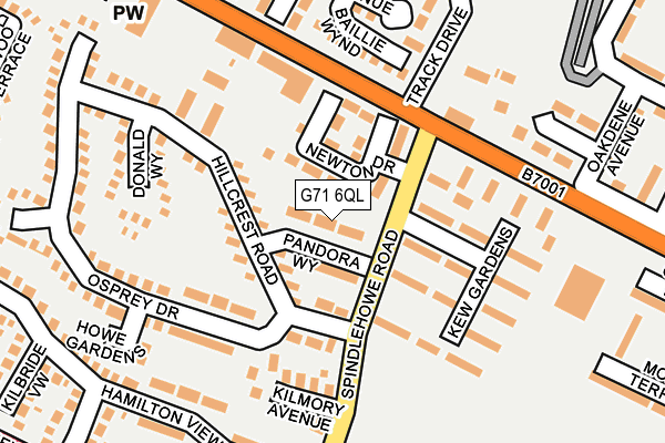 G71 6QL map - OS OpenMap – Local (Ordnance Survey)