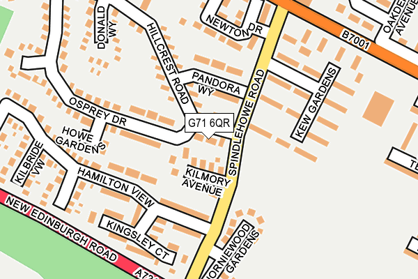 G71 6QR map - OS OpenMap – Local (Ordnance Survey)