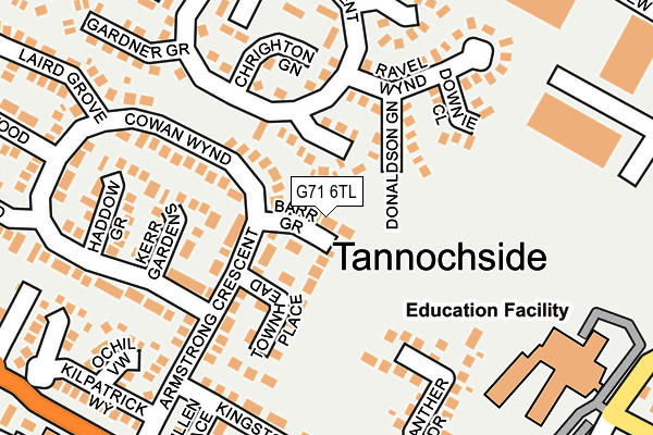G71 6TL map - OS OpenMap – Local (Ordnance Survey)