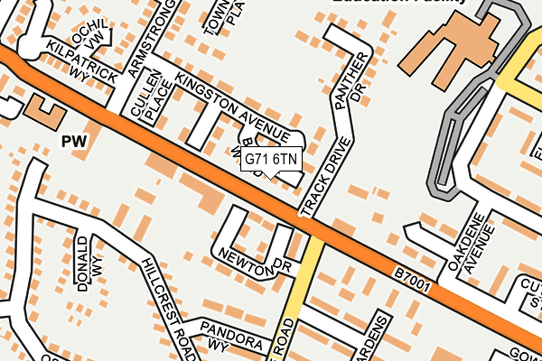 G71 6TN map - OS OpenMap – Local (Ordnance Survey)