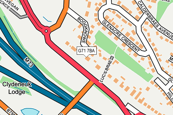 G71 7BA map - OS OpenMap – Local (Ordnance Survey)