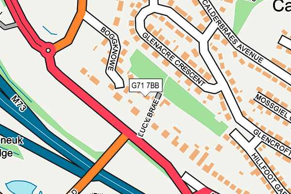 G71 7BB map - OS OpenMap – Local (Ordnance Survey)