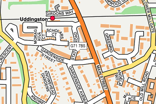 G71 7BS map - OS OpenMap – Local (Ordnance Survey)