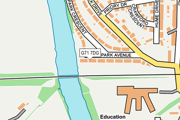 G71 7DG map - OS OpenMap – Local (Ordnance Survey)