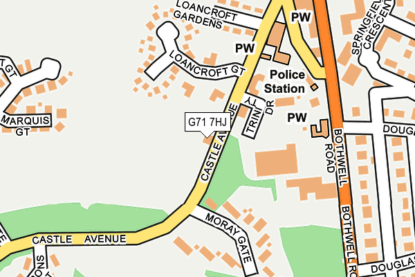 G71 7HJ map - OS OpenMap – Local (Ordnance Survey)