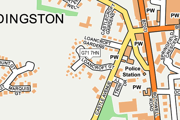 G71 7HN map - OS OpenMap – Local (Ordnance Survey)