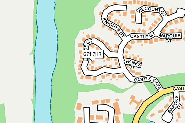 G71 7HR map - OS OpenMap – Local (Ordnance Survey)