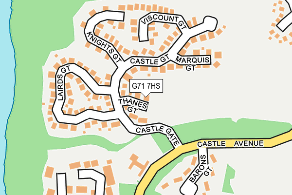 G71 7HS map - OS OpenMap – Local (Ordnance Survey)