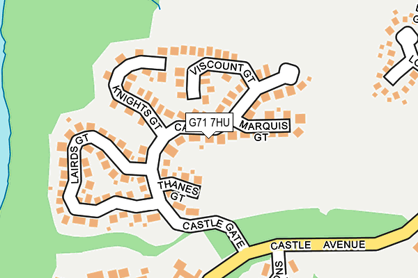 G71 7HU map - OS OpenMap – Local (Ordnance Survey)