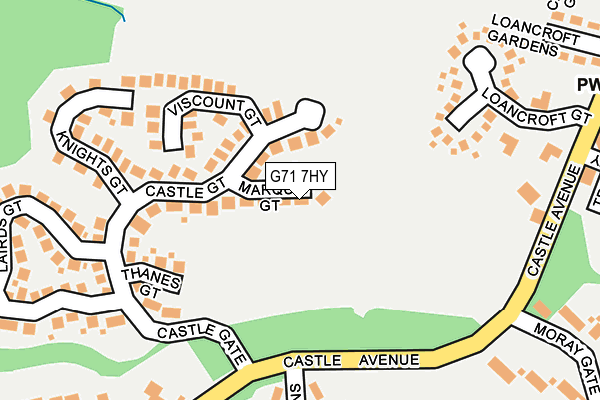 G71 7HY map - OS OpenMap – Local (Ordnance Survey)