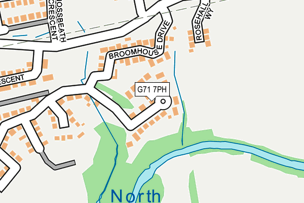 G71 7PH map - OS OpenMap – Local (Ordnance Survey)