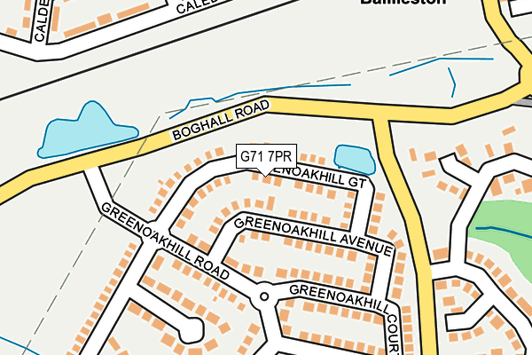 G71 7PR map - OS OpenMap – Local (Ordnance Survey)