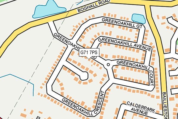 G71 7PS map - OS OpenMap – Local (Ordnance Survey)