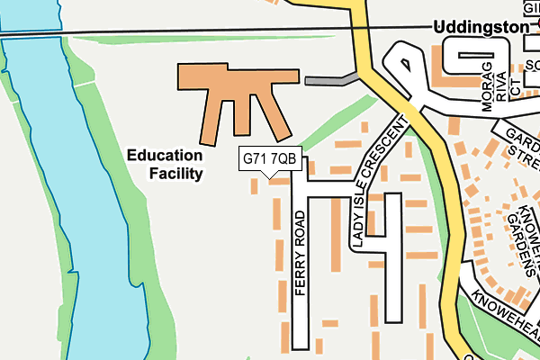 G71 7QB map - OS OpenMap – Local (Ordnance Survey)