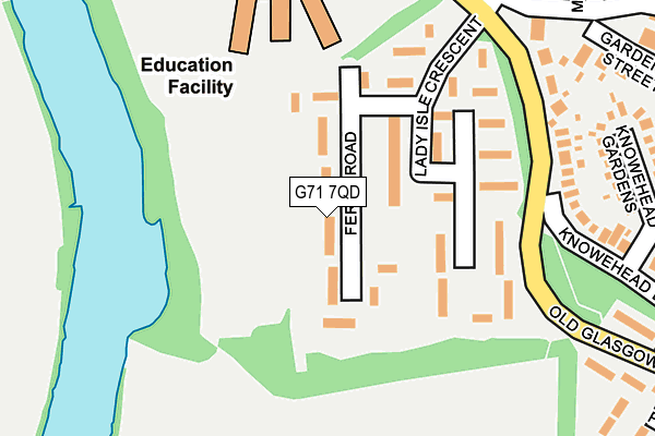 G71 7QD map - OS OpenMap – Local (Ordnance Survey)