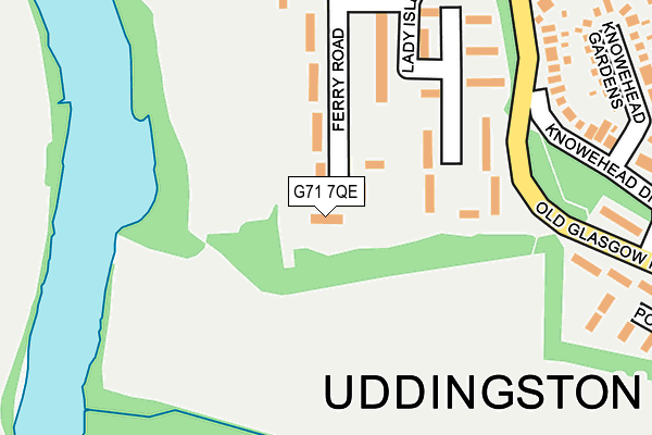 G71 7QE map - OS OpenMap – Local (Ordnance Survey)