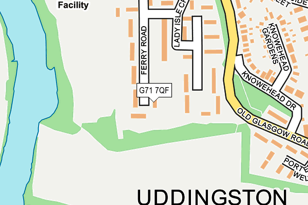 G71 7QF map - OS OpenMap – Local (Ordnance Survey)