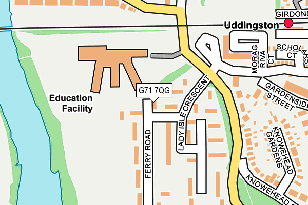 G71 7QG map - OS OpenMap – Local (Ordnance Survey)