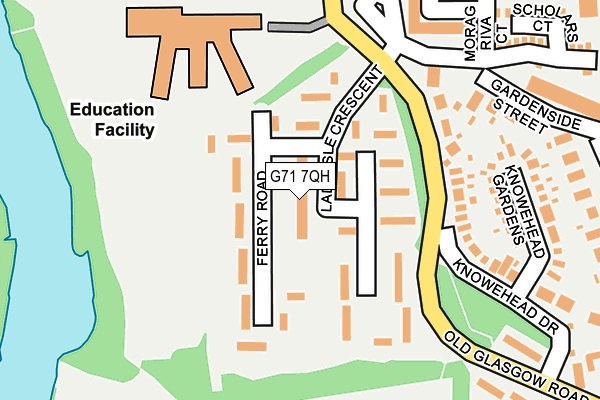 G71 7QH map - OS OpenMap – Local (Ordnance Survey)