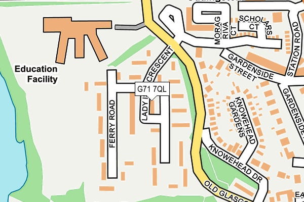 G71 7QL map - OS OpenMap – Local (Ordnance Survey)