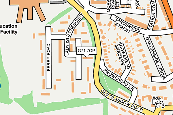 G71 7QP map - OS OpenMap – Local (Ordnance Survey)