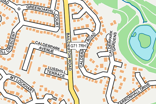 G71 7RH map - OS OpenMap – Local (Ordnance Survey)