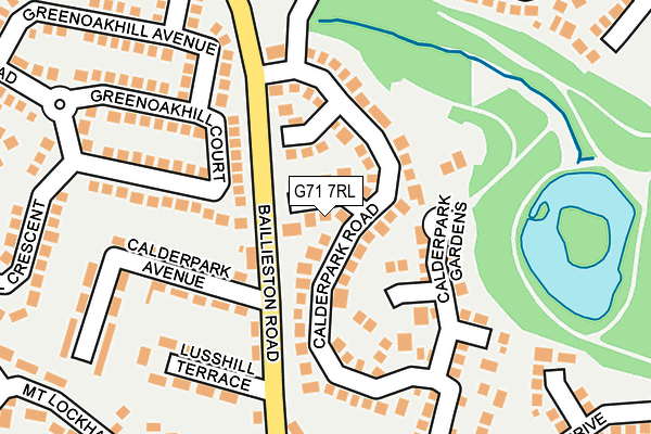 G71 7RL map - OS OpenMap – Local (Ordnance Survey)