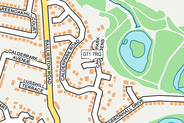 G71 7RQ map - OS OpenMap – Local (Ordnance Survey)