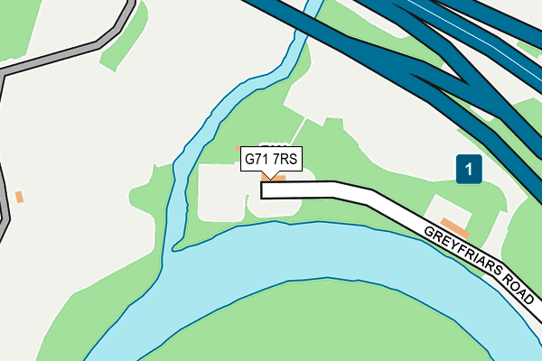 G71 7RS map - OS OpenMap – Local (Ordnance Survey)